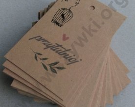 etykieta zawieszka eco